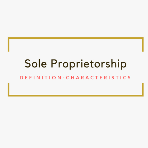 Sole Proprietorship