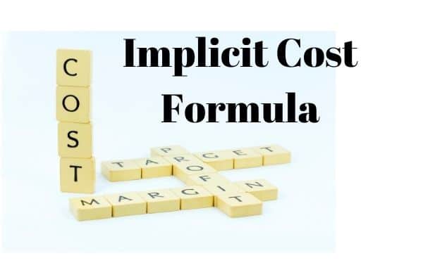 Implicit cost Formula