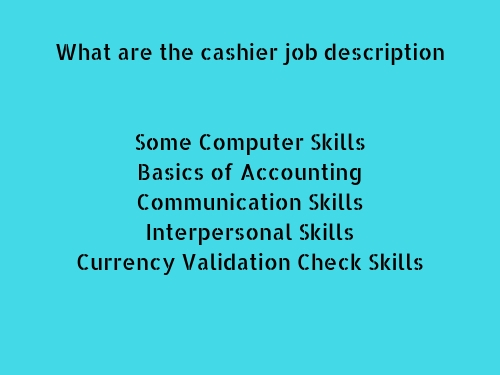 Cashier Job Descriptions With Responsibilities Duties Types Qualities