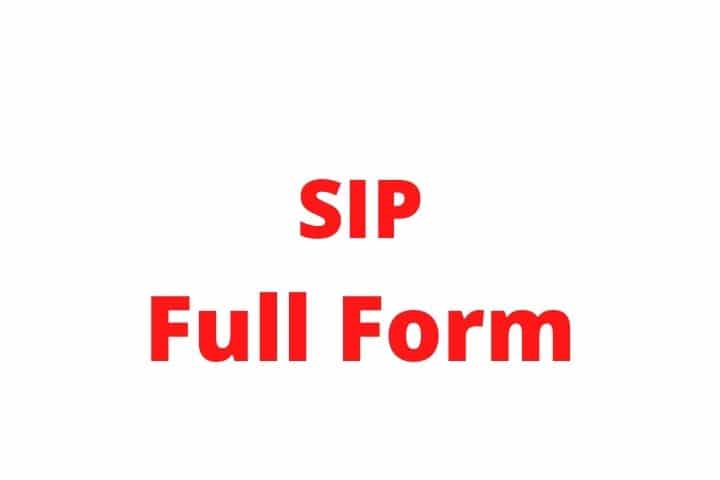 SIP FULL FORM